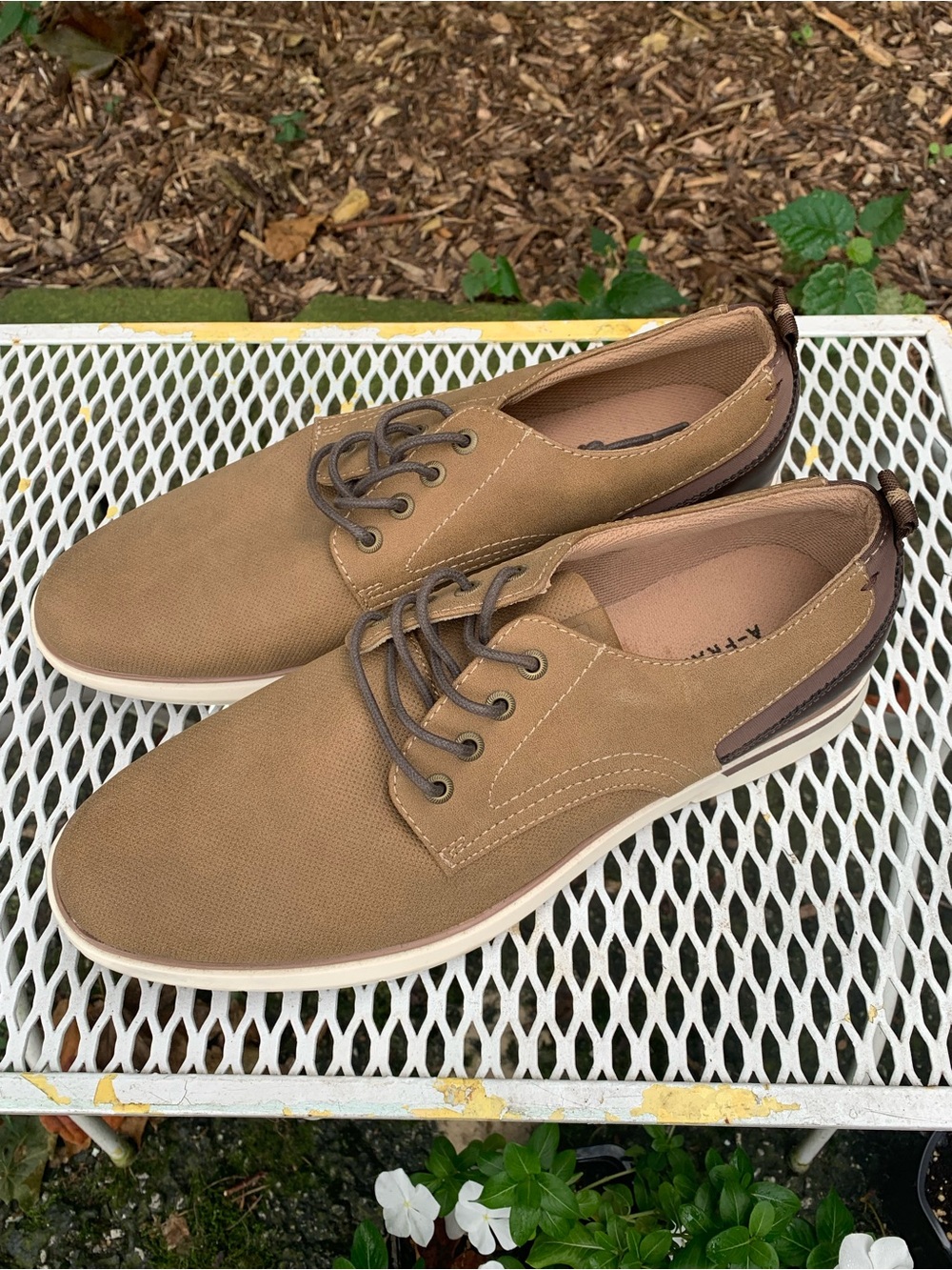 A-Frame Men's Jashyl Faux Suede Casual Oxford Shoes Size 11.5